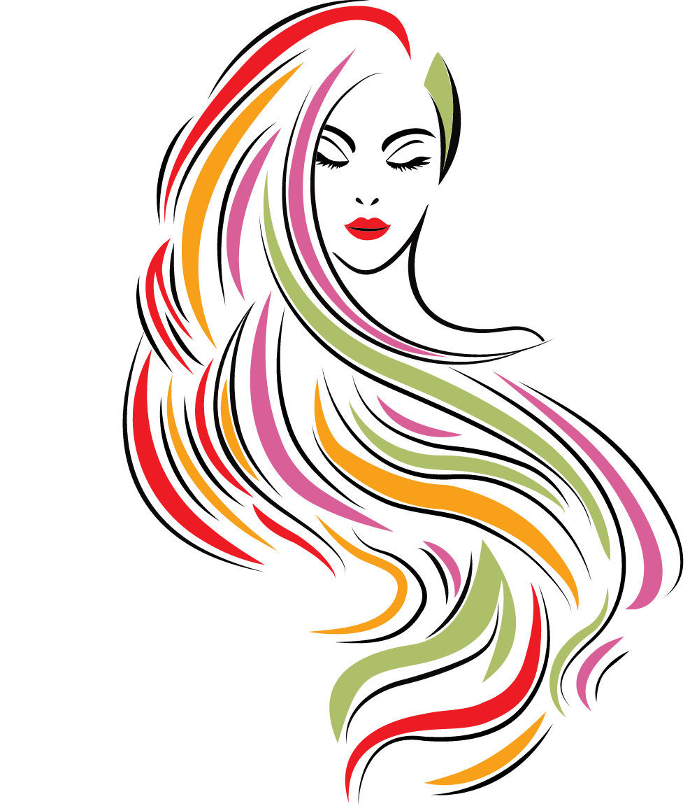 Pretty salon interior with floral touches