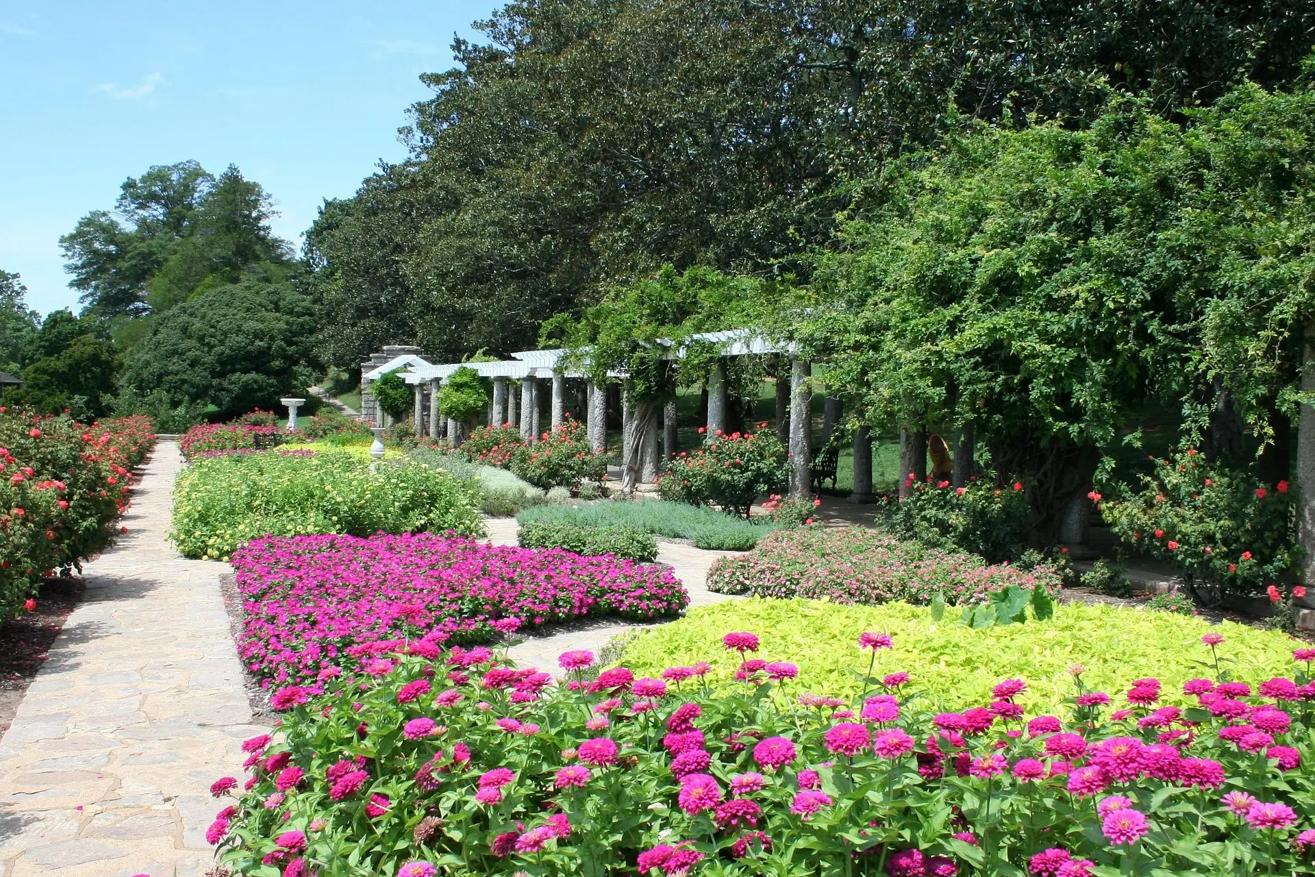 Commercial property with maintained flower beds and clean landscape edges